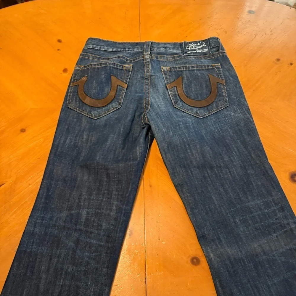 True Religion Section Row Seat Bootcut Jeans 36x34 Vintage Y2K USA Made Unique